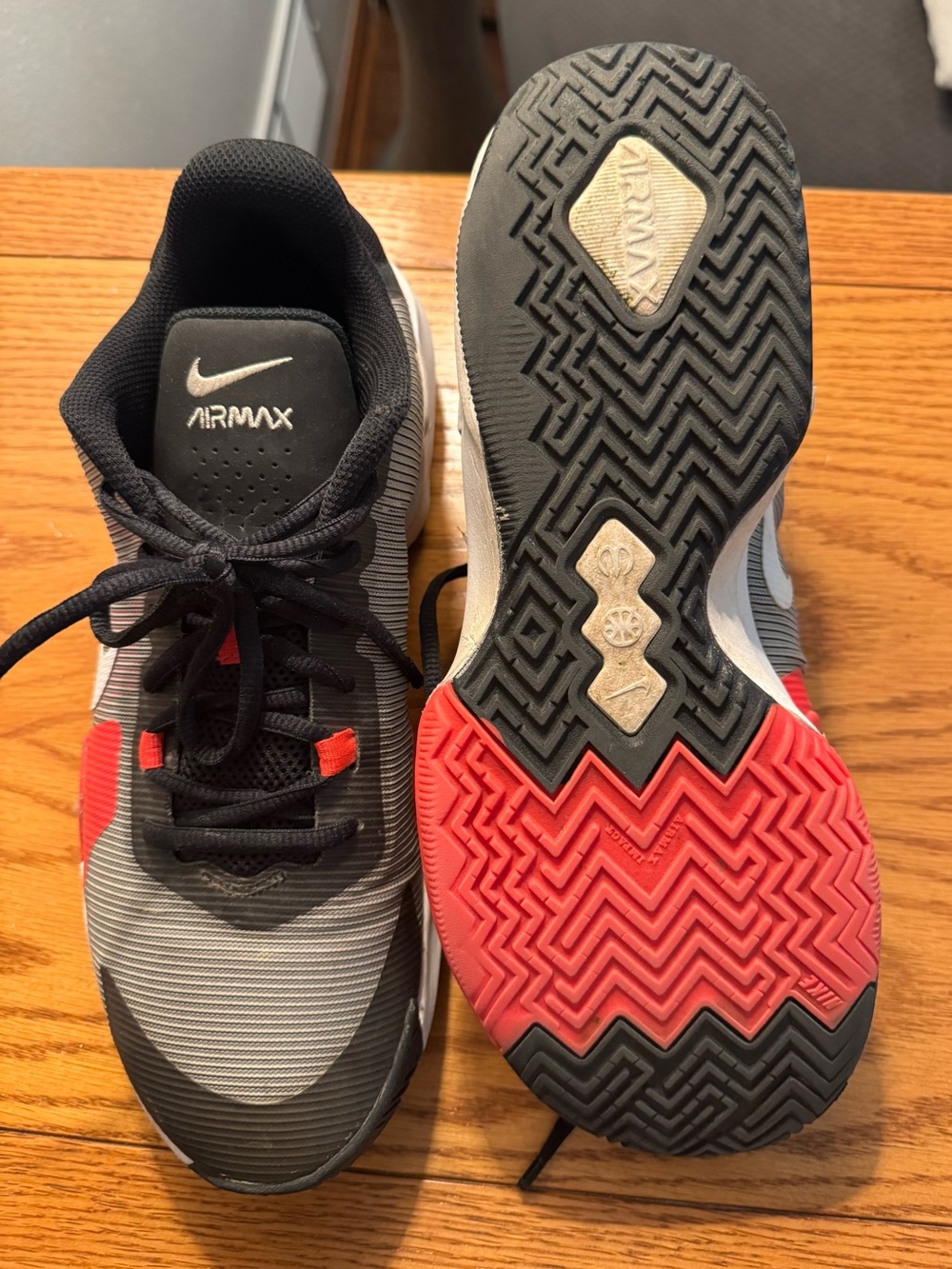 Nike Men’s Air Max Sneakers in Black, Gray & Red
